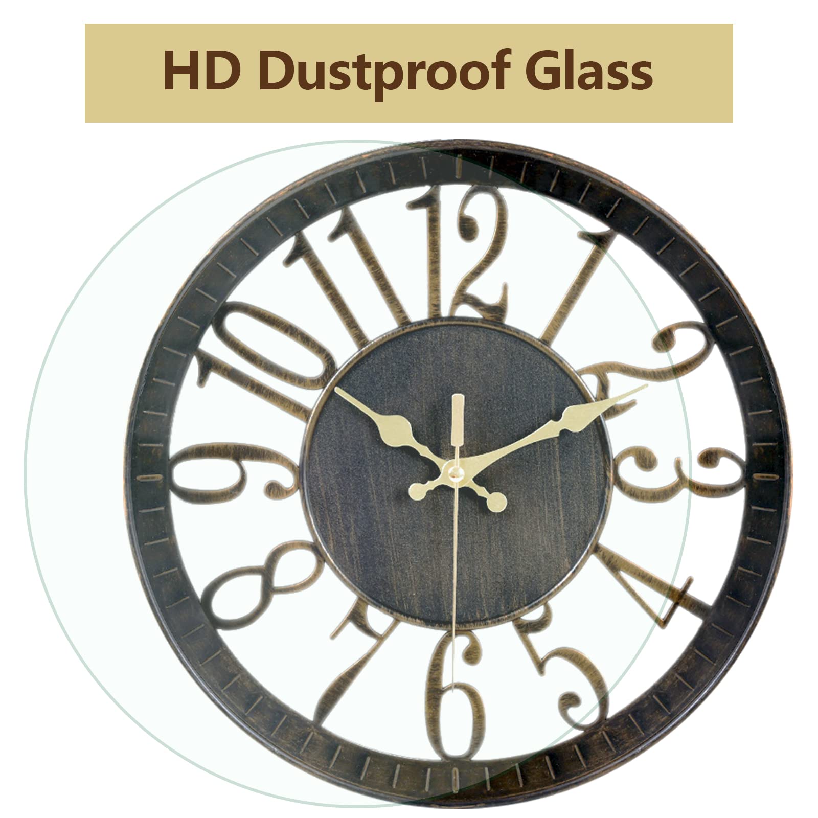 Amazon.com: Ogetok Vintage Wall Clock 12 Inch, Round Wall Clocks